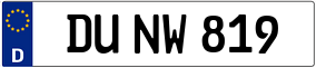 Trailer License Plate